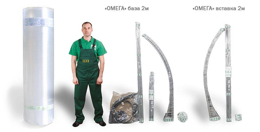 Комплектация теплицы Омега Теплица из оцинкованной трубы